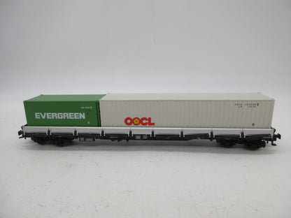 Fleischmann H0 - 5250 K - Containerwagon "OOCL Evergreen" van de DB