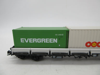 Fleischmann H0 - 5250 K - Containerwagon "OOCL Evergreen" van de DB