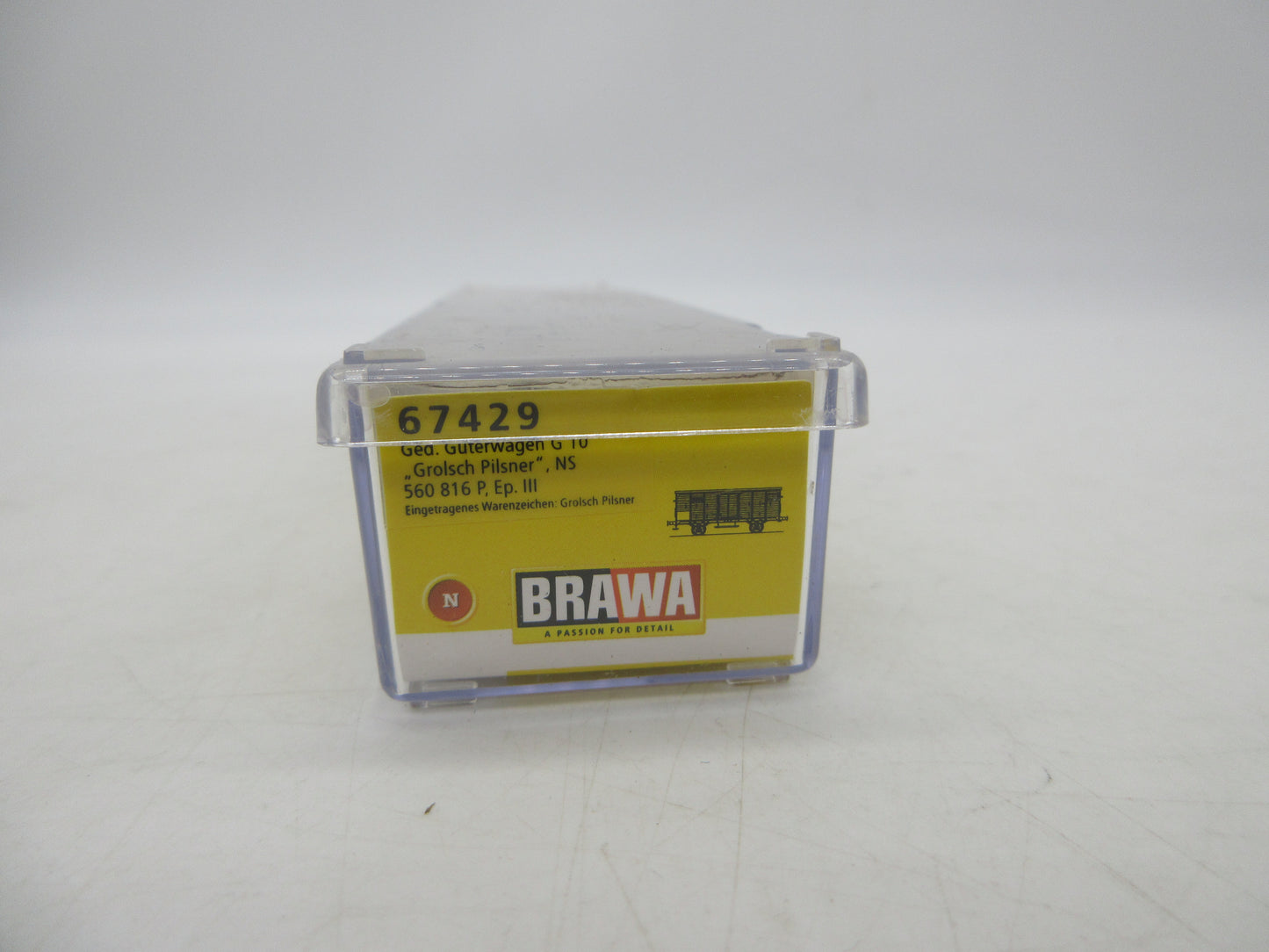 Brawa N - 67429 - Gesloten goederenwagen "Grolsch Pilsner" van de NS