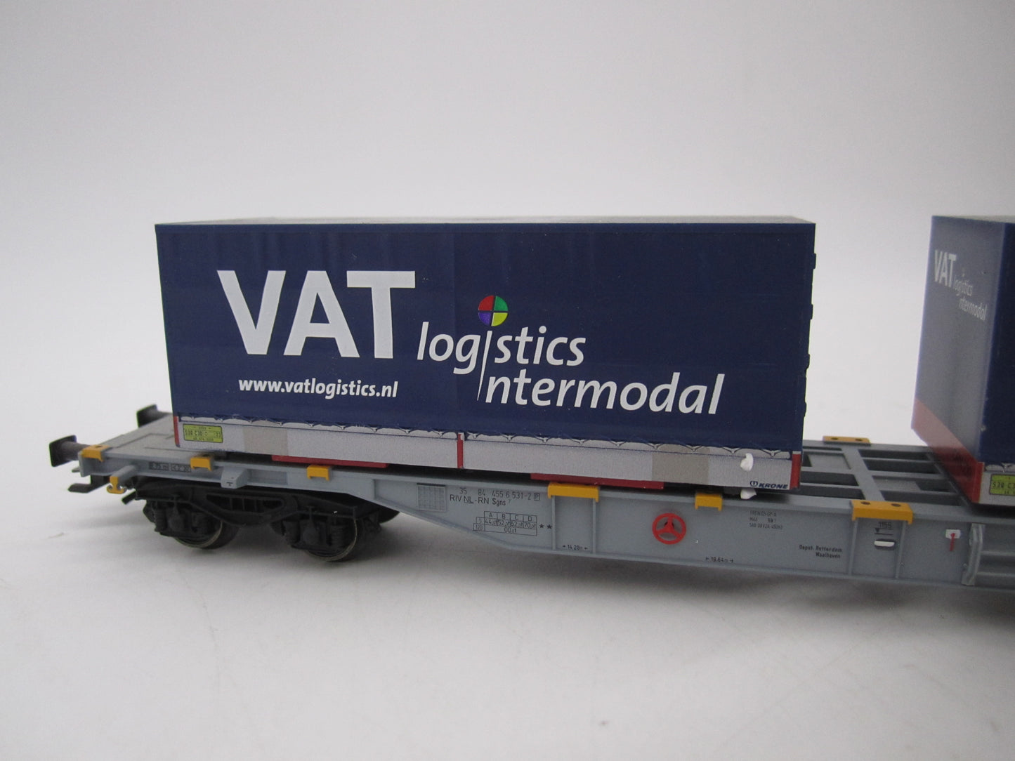 Märklin H0 - 47084 - 3-delige containerwagenset "VAT" van Railion