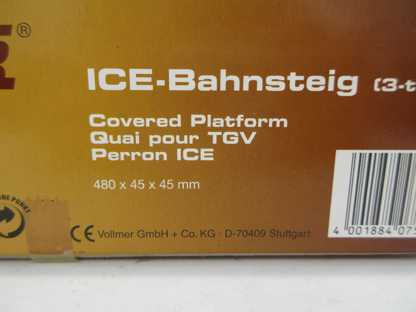 Vollmer N - 7537 - Bouwpakket ICE perronstukken (3-delig)