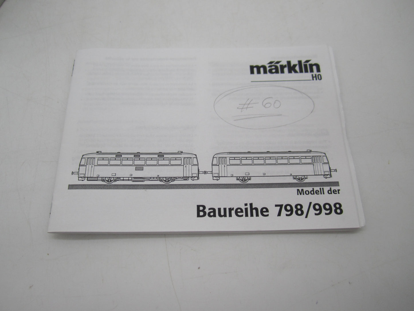 Märklin H0 - 39980 - Railbus met bijwagen BR 798 en BR 998 van de DB - Digitaal MFX/Sound