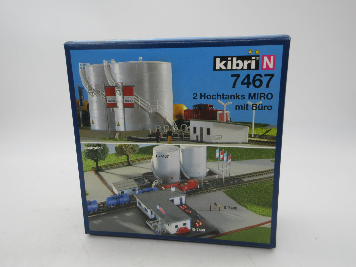 Kibri N - 7467 - 2 Miro opslagtanks met kantoortje