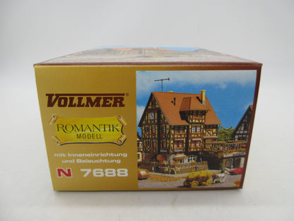 Vollmer N - 7688 - Bouwpakket Bakkerij met terras, met interieur en verlichting
