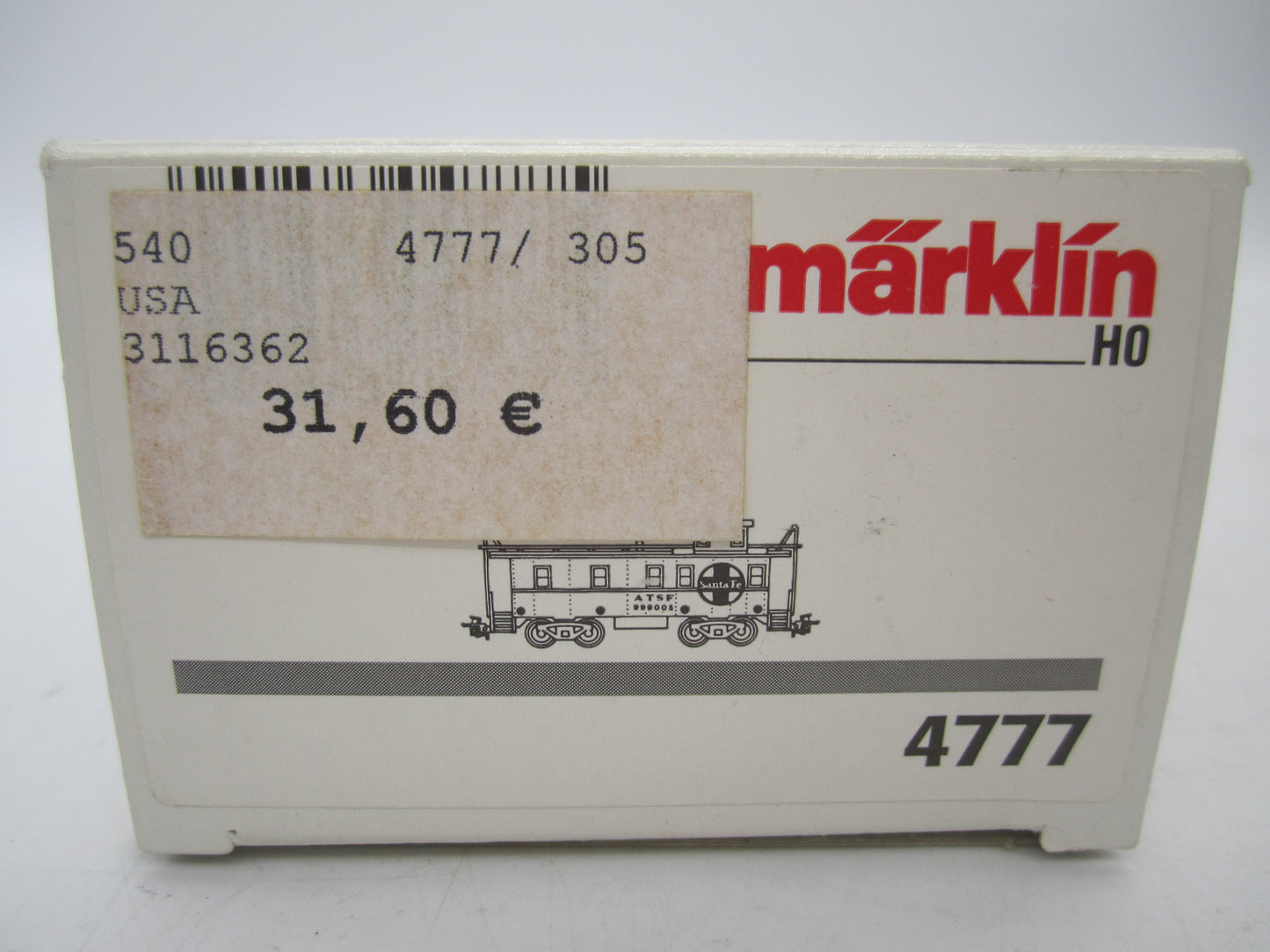 Märklin H0 - 4777 - Caboose van de Santa Fé