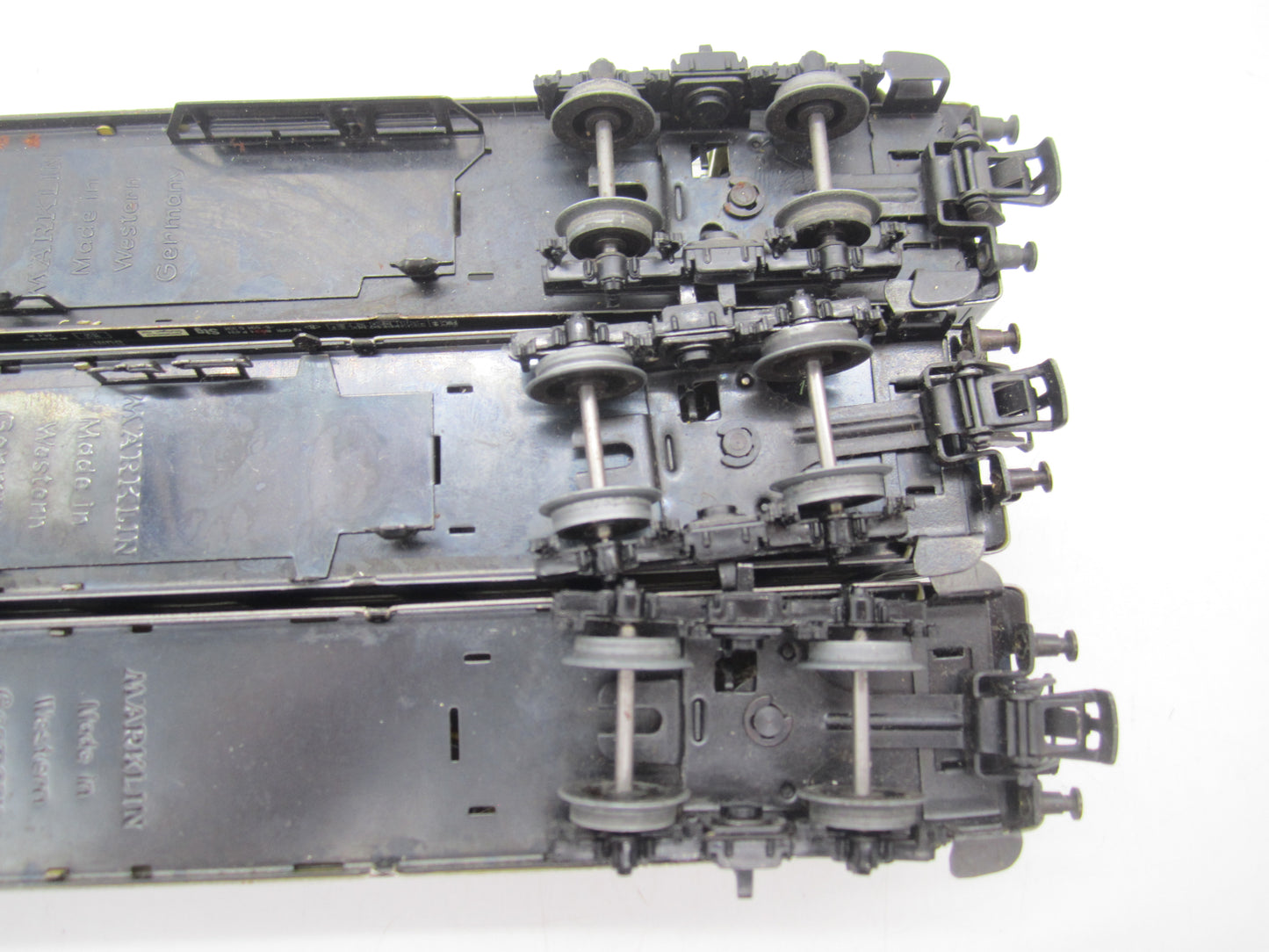 Märklin H0 - 4027/4022 - 3 D-rijtuigen van de DB - Deels met verlichting