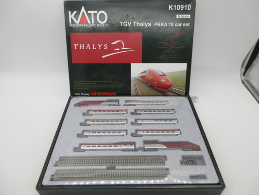 Kato N - K10910 - 10-delig treinstel Thalys PBKA, met rails