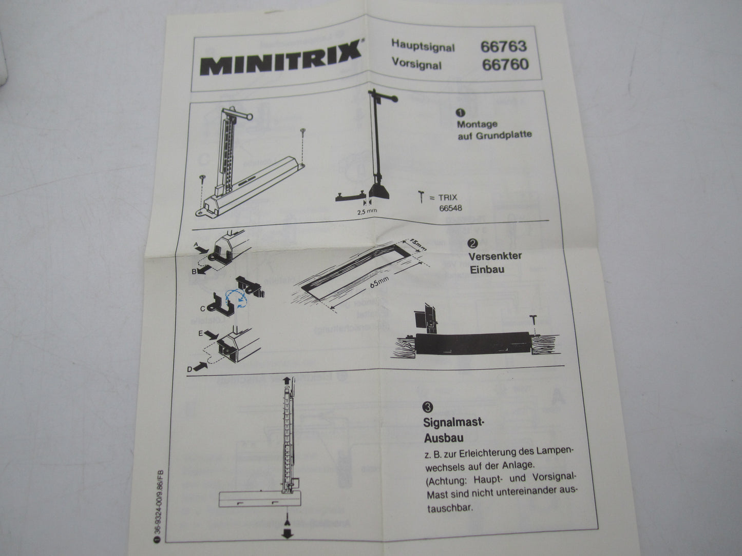 Trix N - 66760 - Form-Vormsignal