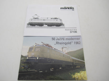 Märklin H0 - 37106 - E-loc, E-10.12 "Rheingold" van de DB - MFX/Sound