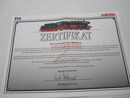 Märklin H0 - 39390 - Stoomloc met tender, BR 39 van de DB - MFX/Sound