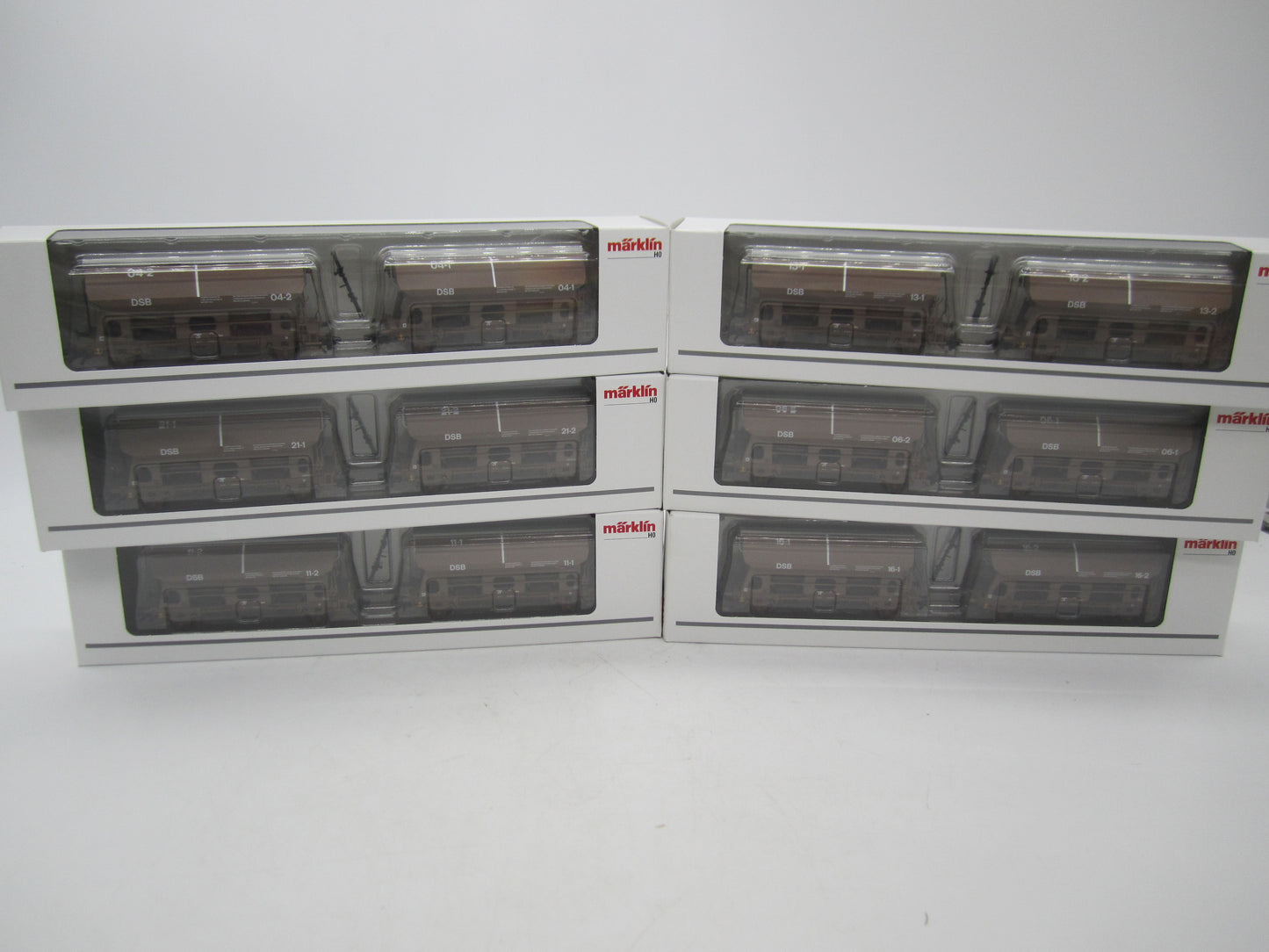 Märklin H0 - 46309 - 12-delige set zwenkdakwagens van de DSB