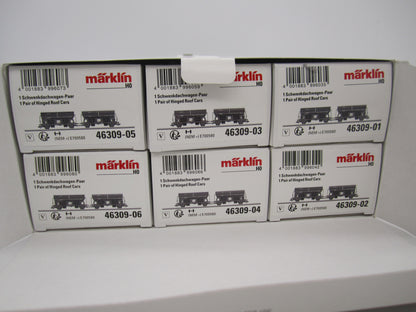 Märklin H0 - 46309 - 12-delige set zwenkdakwagens van de DSB