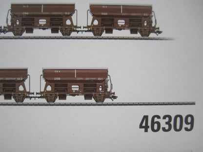 Märklin H0 - 46309 - 12-delige set zwenkdakwagens van de DSB