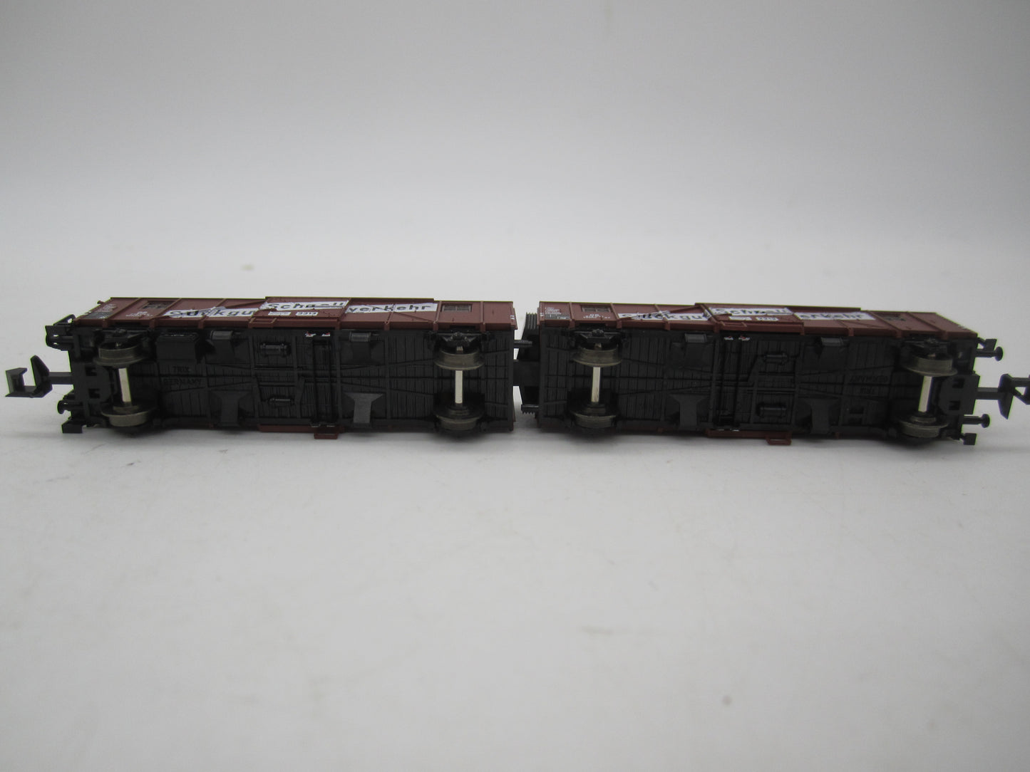 Minitrix N - 13624 - Gekoppelde wagens "Stückgut Schnellverkehr" van de DB