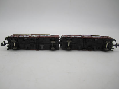 Minitrix N - 13624 - Gekoppelde wagens "Stückgut Schnellverkehr" van de DB