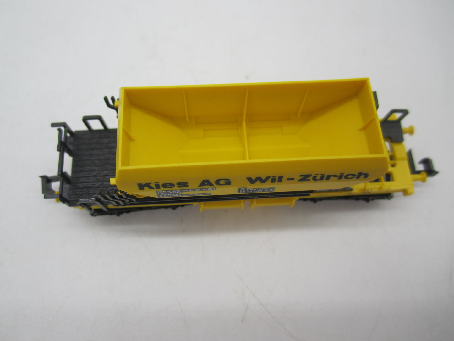 Minitrix N - 13691 - 4-assige schotterwagen "Kies AG" van de SBB-CFF