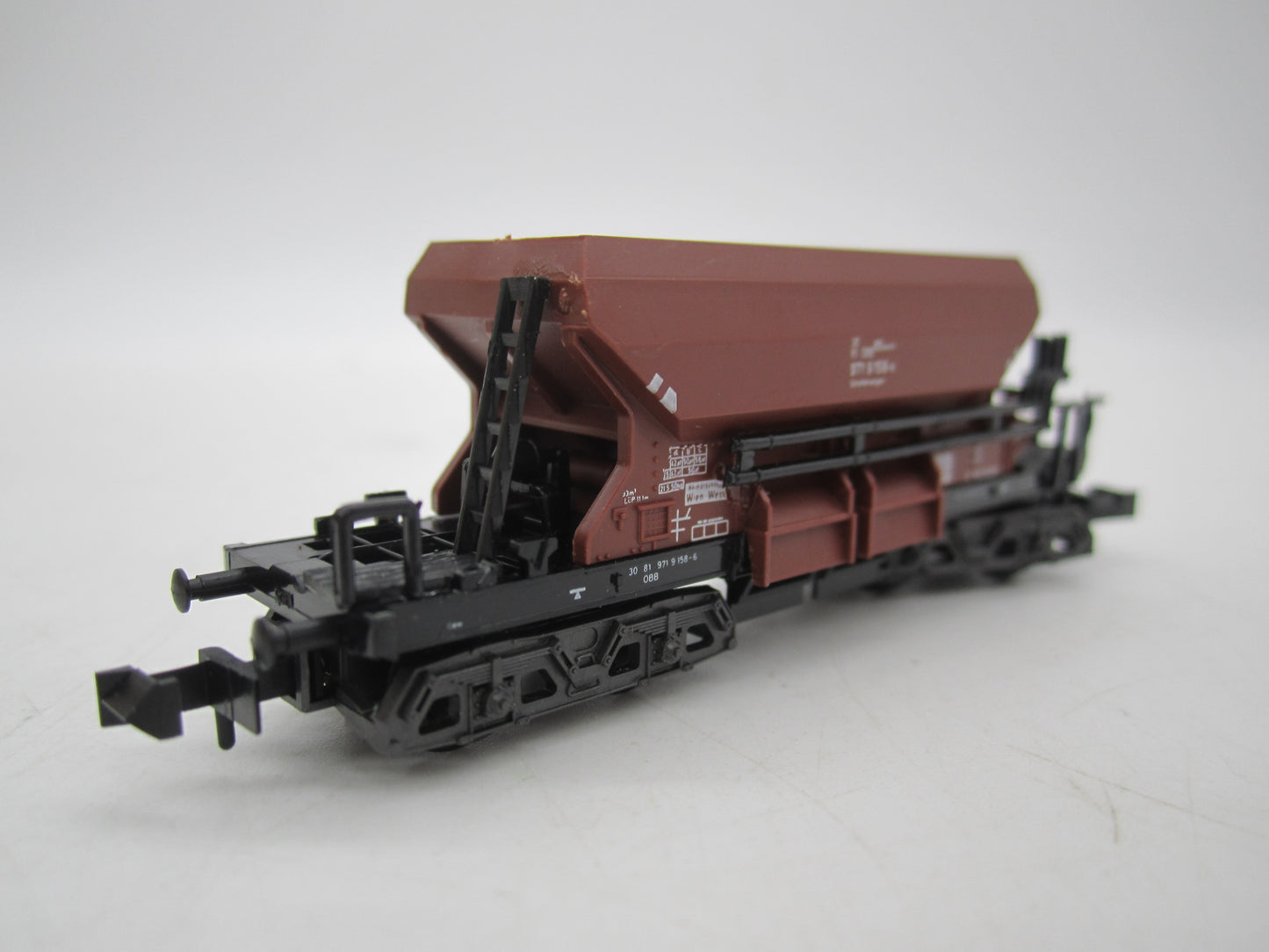 Minitrix N - 3520 - 4-assige schotterwagen van de ÖBB