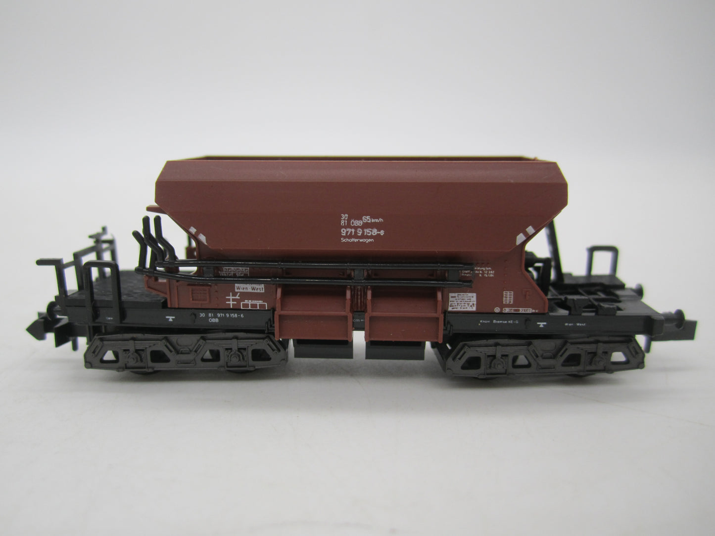 Minitrix N - 3520 - 4-assige schotterwagen van de ÖBB