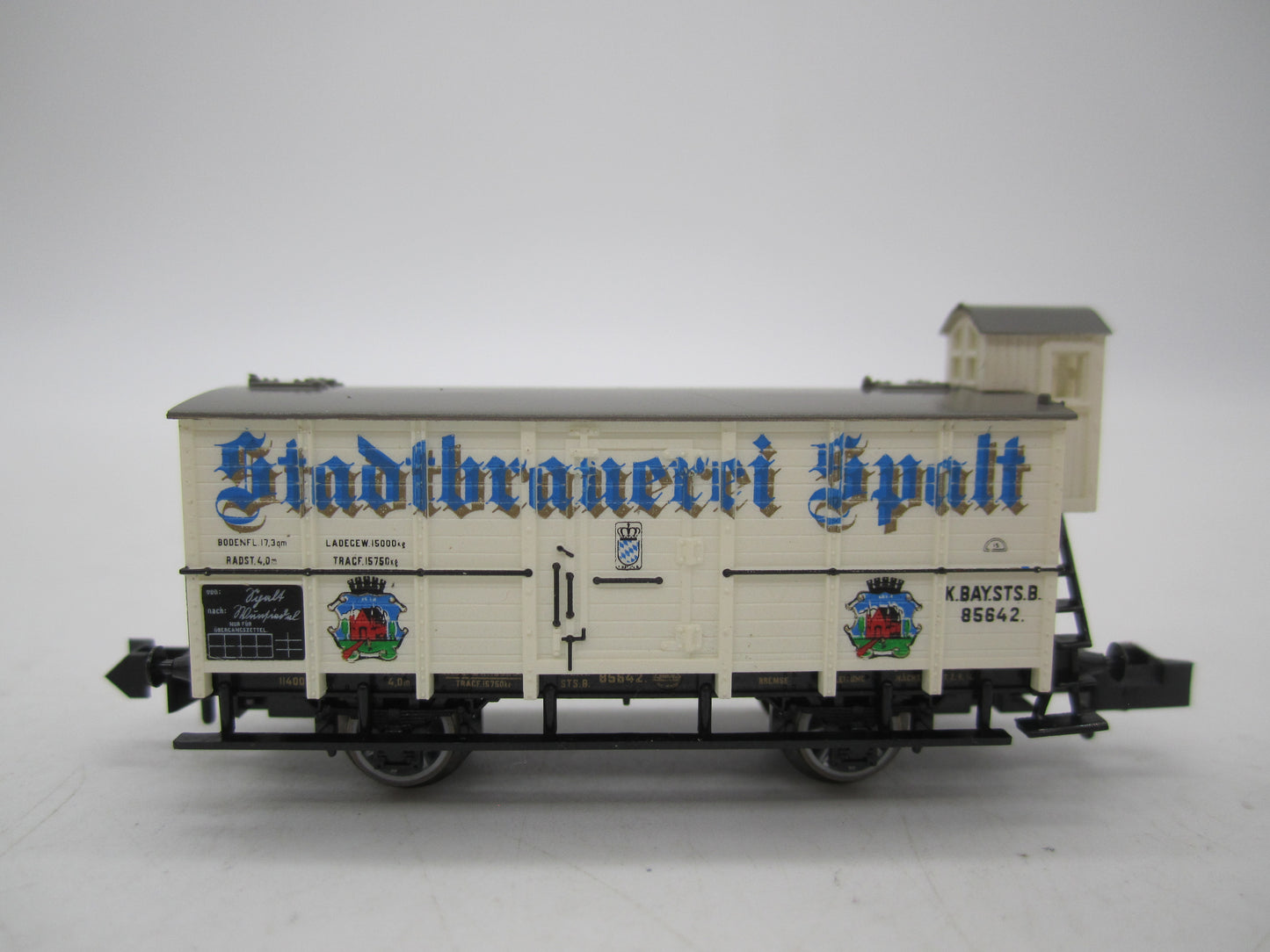 Minitrix N - 13593 - Bierwagen "Stadtbrauerei Spalt" van de K.Bay.St.B.