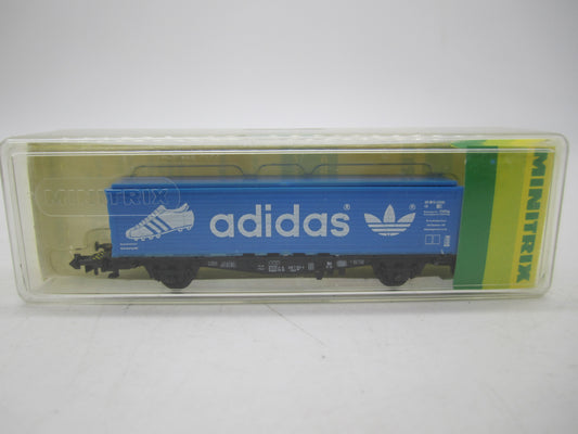 Minitrix N - 13563 - Containerwagen "Adidas" van de DB