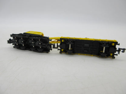 Minitrix N - 13682 - Kraan met steunwagen van de DB