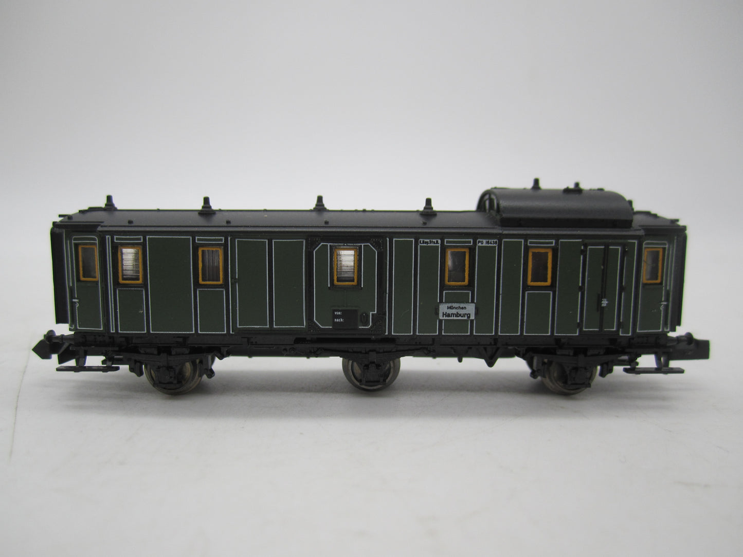 Minitrix N - 51 3162 00 - 3-assige bagagewagen van de K.Bay.St.B.