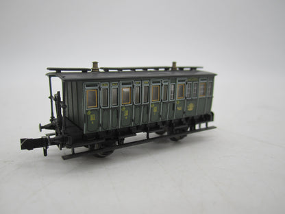 Minitrix N - 13064 - Personenwagen 3e klas/Postwagen van de K.Bay.St.B.