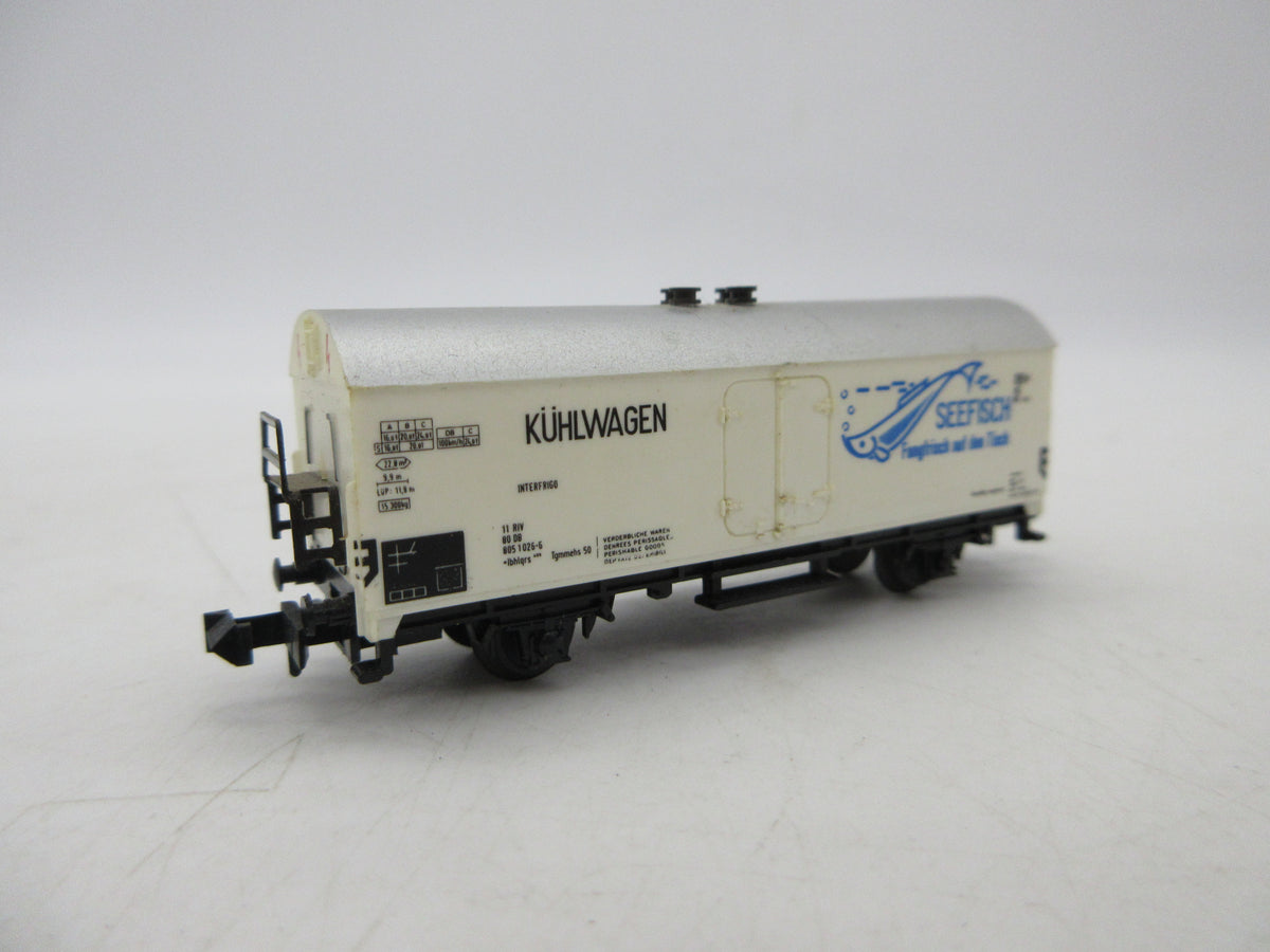 Minitrix N - 51 3225 00 - Koelwagen "Seefisch" van de DB