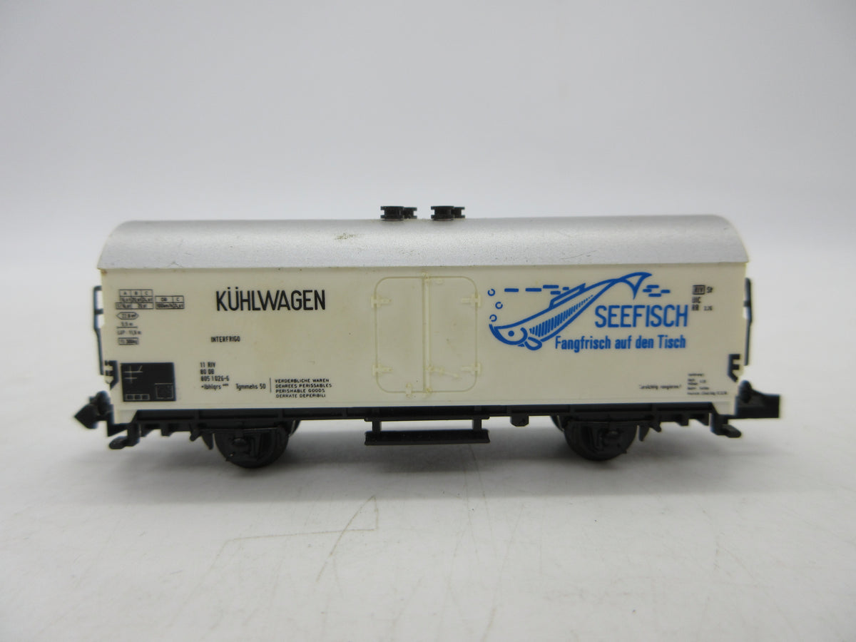 Minitrix N - 51 3225 00 - Koelwagen "Seefisch" van de DB