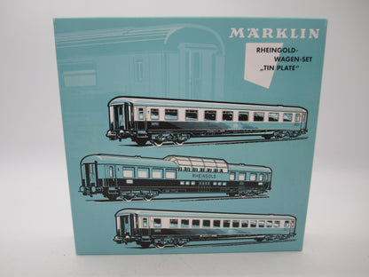 Märklin H0 - 40850 - 5-delige Tinplate wagenset "Rheingold" van de DRG, met sluitverlichting