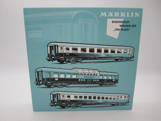 Märklin H0 - 40850 - 5-delige Tinplate wagenset "Rheingold" van de DRG, met sluitverlichting