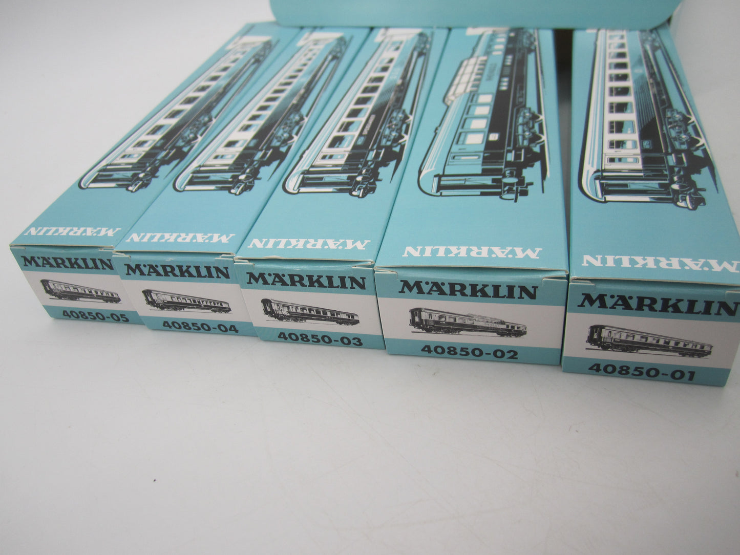 Märklin H0 - 40850 - 5-delige Tinplate wagenset "Rheingold" van de DRG, met sluitverlichting