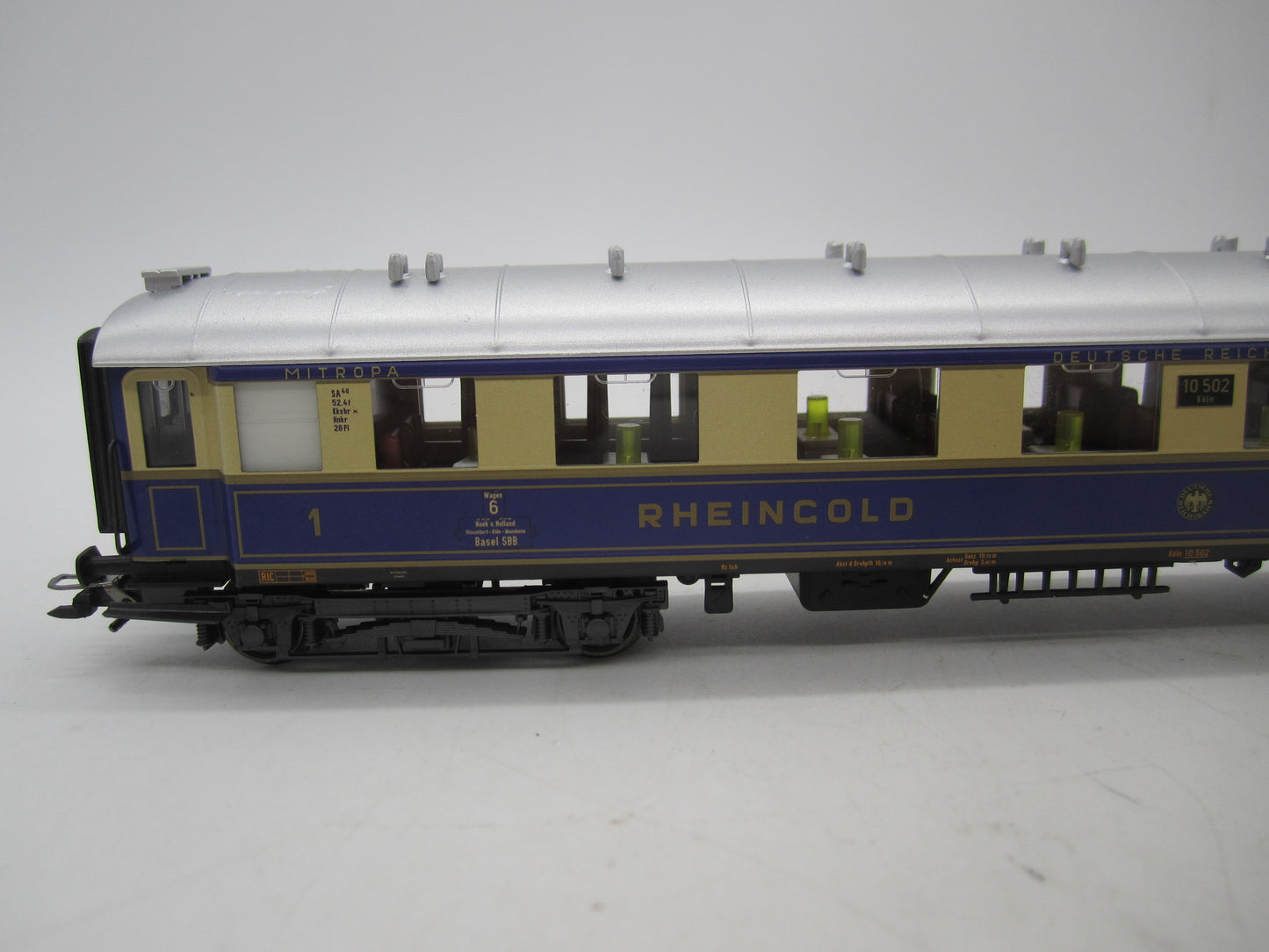 Märklin H0 - 42283 - 6-delige wagenset Rheingold van de DRG, met verlichting