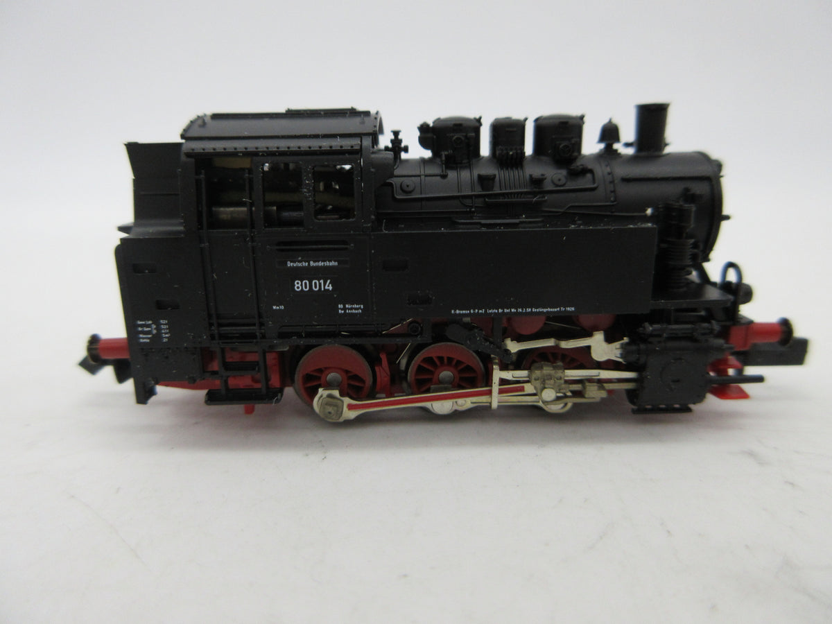 Fleischmann Piccolo N - 8 9332 - Digitale startset met BR 80, wagens, profi rail ovaal en trafo