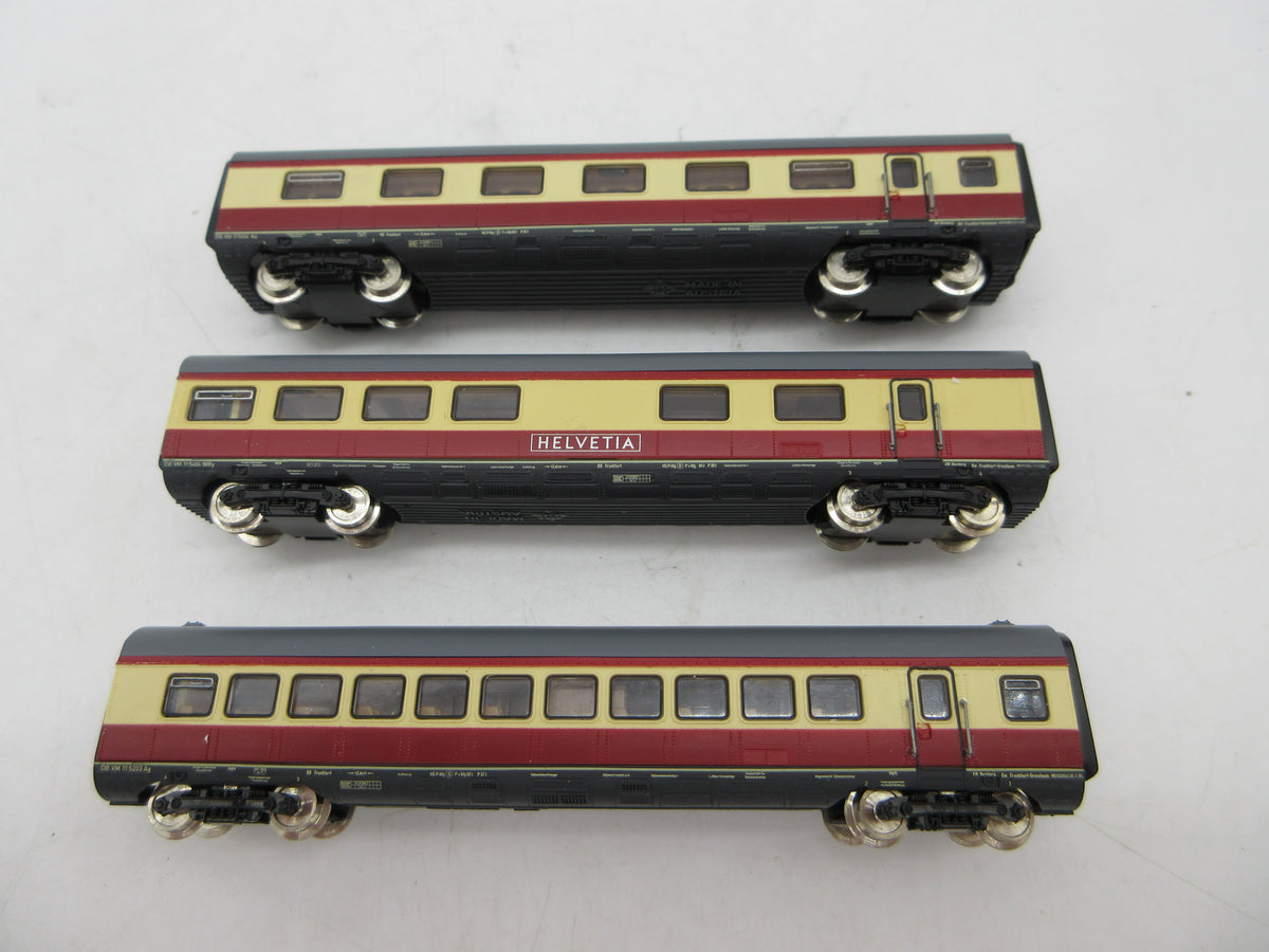 Roco N - 02168 A - 3-delige uitbreidingsset VT 11.5 TEE van de DB, met verlichting