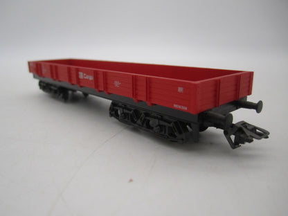 Märklin H0 - Uit set 44504 - 4-assige lageboordwagen in rood van de DB Cargo