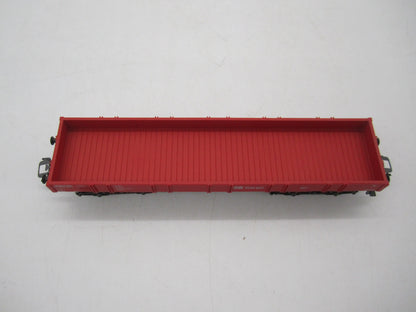 Märklin H0 - Uit set 44504 - 4-assige lageboordwagen in rood van de DB Cargo