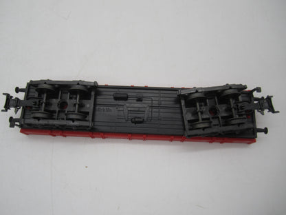 Märklin H0 - 4-assige lageboordwagen in rood van Railion