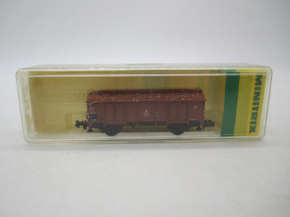 Minitrix N - 51 3531 00 - Geweatherde kleppenwagen van de DB