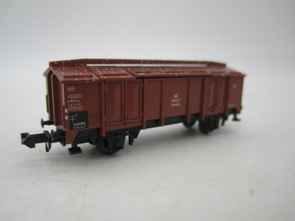 Minitrix N - 51 3531 00 - Geweatherde kleppenwagen van de DB