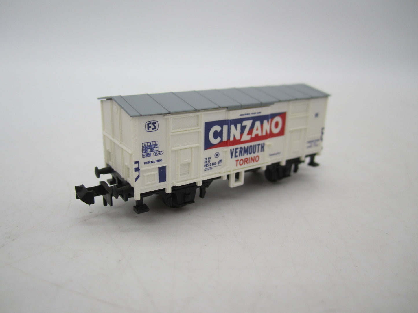 Minitrix N - 13603- Goederenwagen "Cinzano" van de FS
