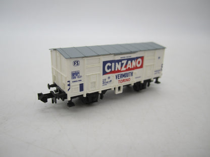 Minitrix N - 13603- Goederenwagen "Cinzano" van de FS