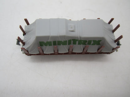 Minitrix N - 51 3266 00 - Rongenwagen met huif van de DB