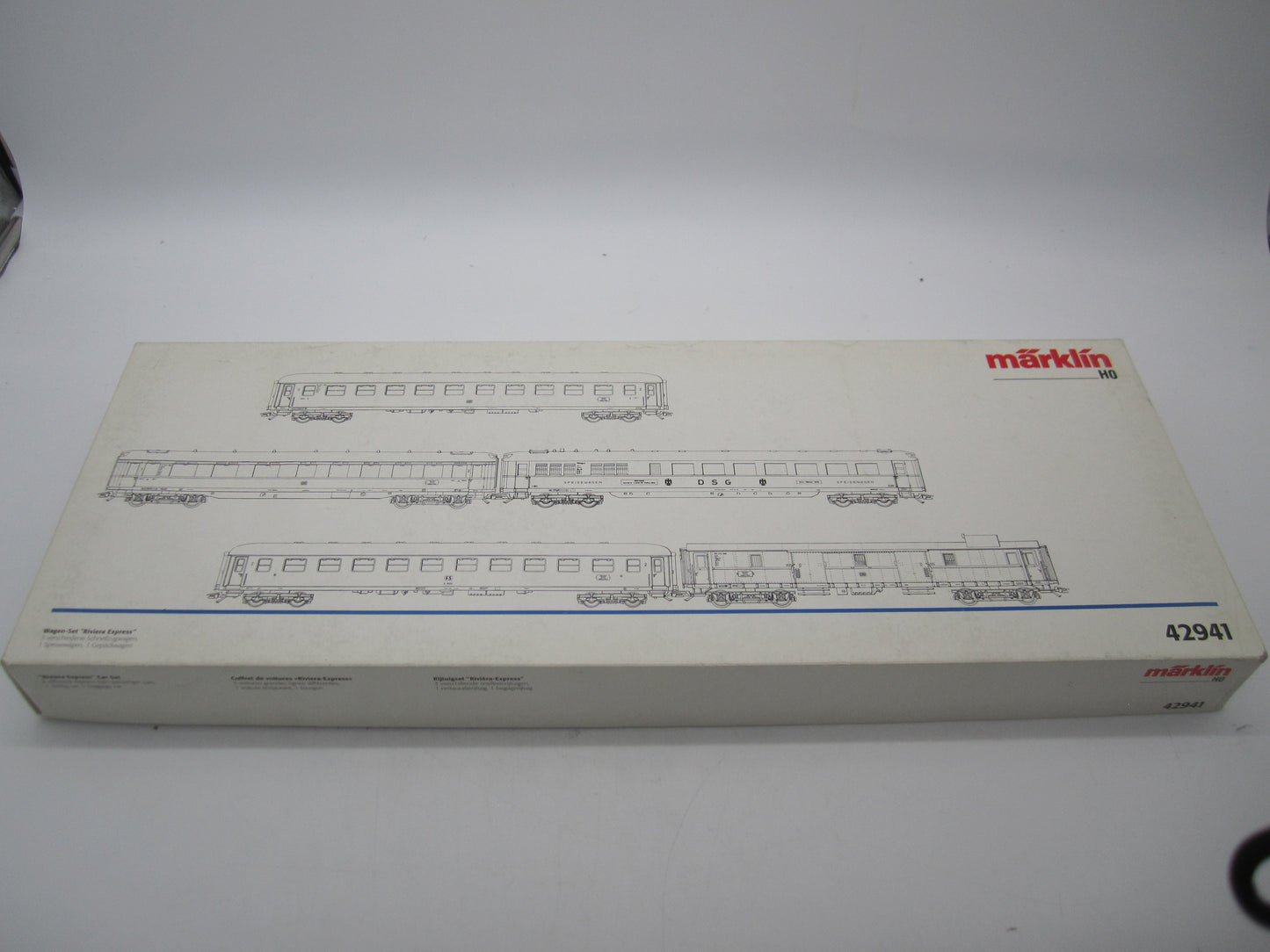Märklin H0 - 42941 - Wagenset Riviera Express van de DB/FS, met verlichting