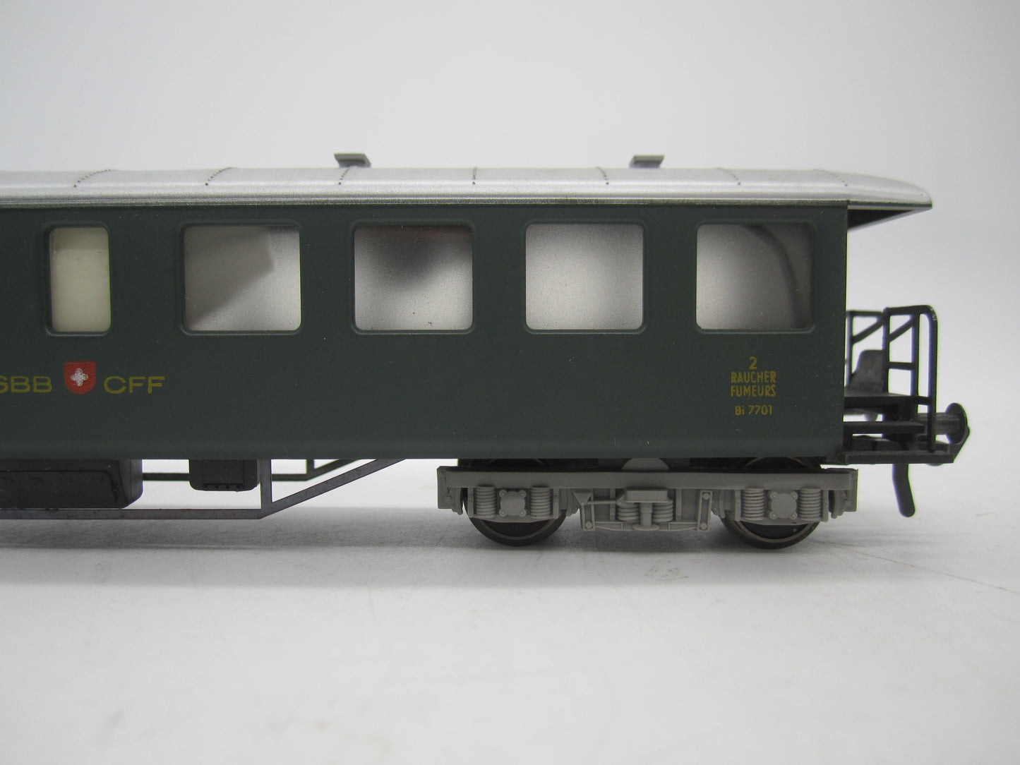 Fleischmann H0 - 1417 - Personenwagen 2e klas van de SBB-CFF, met verlichting