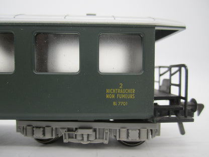 Fleischmann H0 - 1417 - Personenwagen 2e klas van de SBB-CFF, met verlichting