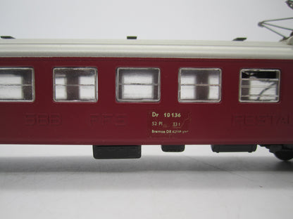 Fleischmann H0 - 1418 - Personenwagen "Restauratierijtuig" van de SBB-CFF, met verlichting