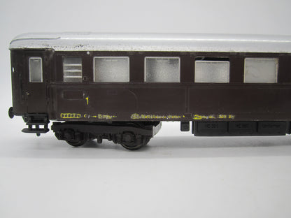 Fleischmann H0 - 1445 - Personenwagen 1e klas van de FS, met verlichting, ongelakte banen