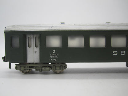 Fleischmann H0 - 1416 - Personenwagen 2e klas van de SBB-CFF, met verlichting