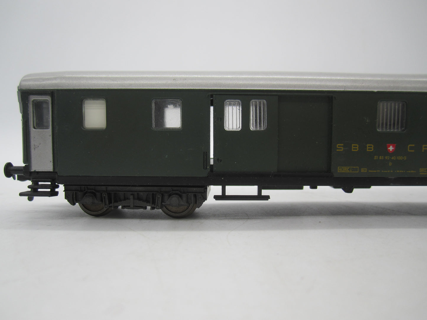 Fleischmann H0 - 1419 - Personenwagen "bagagerijtuig" van de SBB-CFF, met verlichting